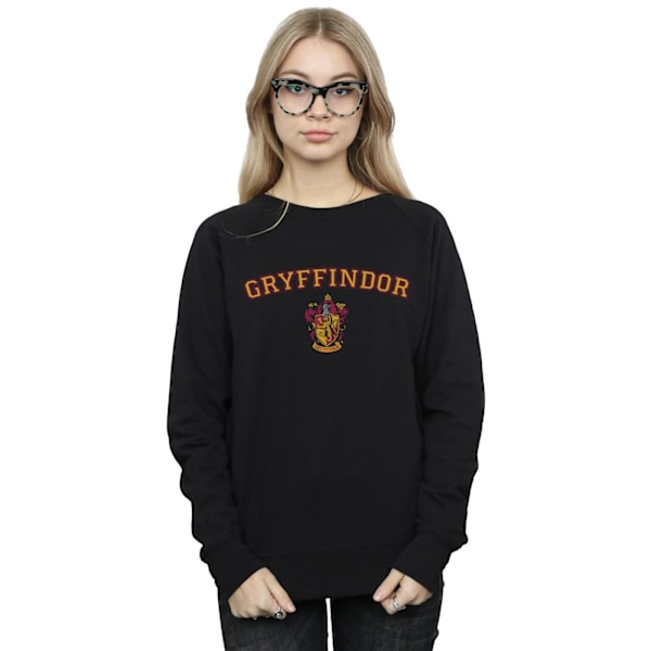 Harry Potter Dam/Kvinnor Gryffindor Crest Sweatshirt M Svart Black M