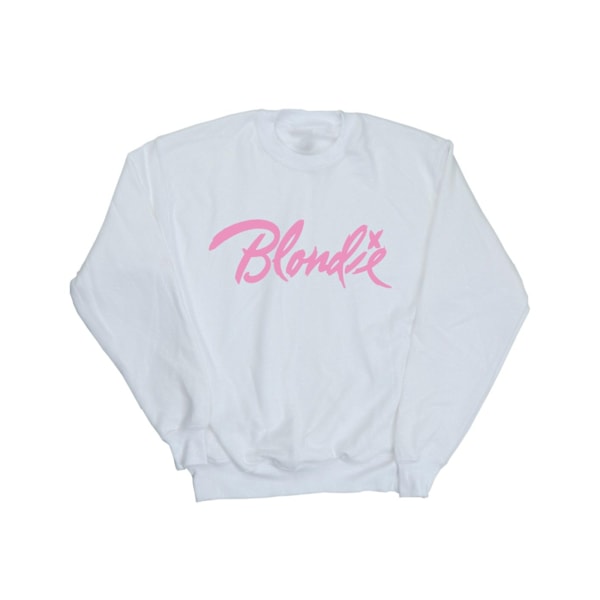 Blondie Classic Logo Sweatshirt för män, S, vit White S