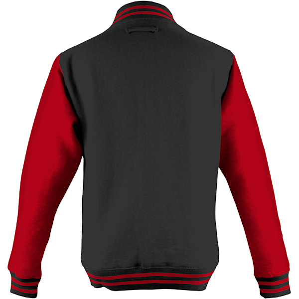 Awdis Unisex Varsity Jacka L Jet Black/ Fire Red Jet Black/ Fire Red L