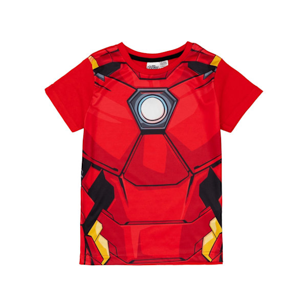 Iron Man Pojk Pyjamas Set 3-4 År Röd Red 3-4 Years