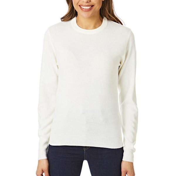 Light And Shade Dam/Dam Soft Touch Crew Neck Tröja M Ivo Ivory M