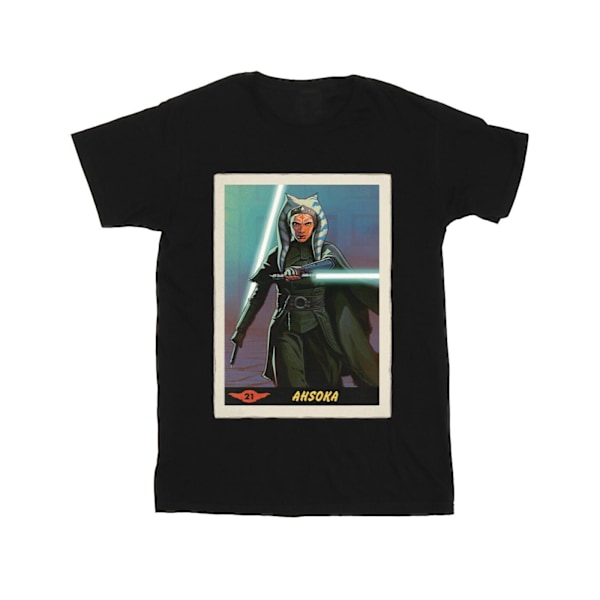 Star Wars Boys The Mandalorian Ahsoka T-shirt 5-6 år Svart Black 5-6 Years