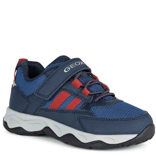 Geox Boys J Calco Trainers 7.5 UK Child Navy/Red Navy/Red 7.5 UK Child