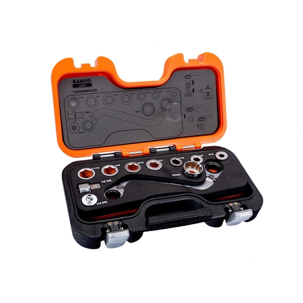 Bahco S-Typ Spärrnyckelring & Adapterset, 29 Delar One Si Multi Colour One Size