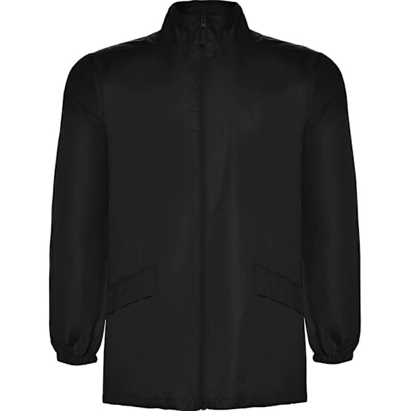 Roly Unisex Vuxen Escocia Lättvikts Vattentät Jacka M Solid Solid Black M
