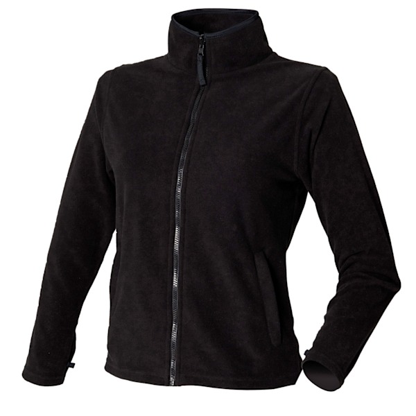 Henbury Damjacka i Microfleece för Dam/Kvinna, Anti-Nopp, M, Svart Black M