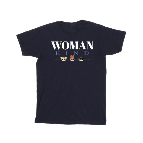 The Powerpuff Girls Girls Woman Kind Bomull T-shirt 9-11 år Navy Blue 9-11 Years