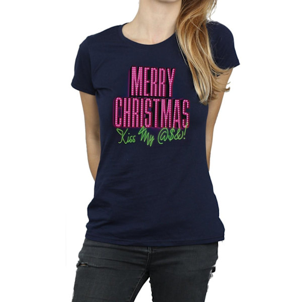 National Lampoon's Christmas Vacation Dam/Damer Kiss My Ass Navy Blue L