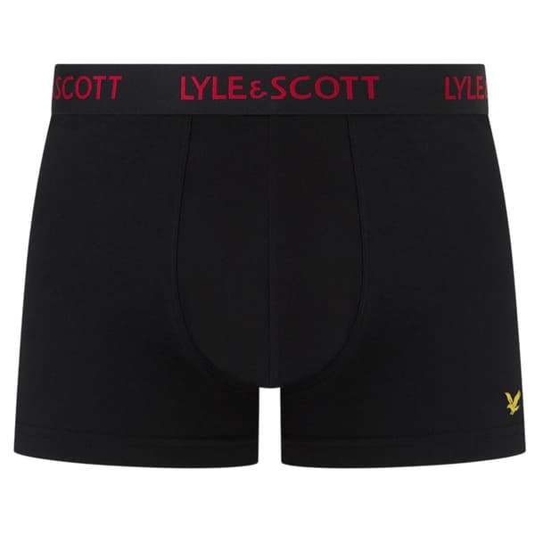 Lyle & Scott Herr Core Enfärgade Boxershorts (5-pack) L Svart Black L