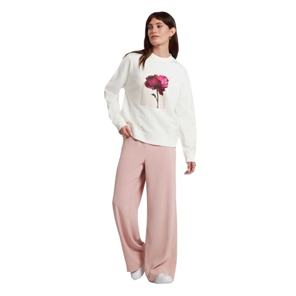 Ted Baker Dam/Dam Floral Appliqué Patch Tröja 14 UK Ivory Ivory 14 UK