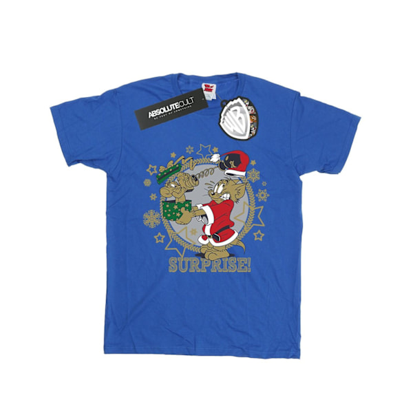 Tom And Jerry Dam/Damer Julöverraskning Bomull Pojkvän Royal Blue M