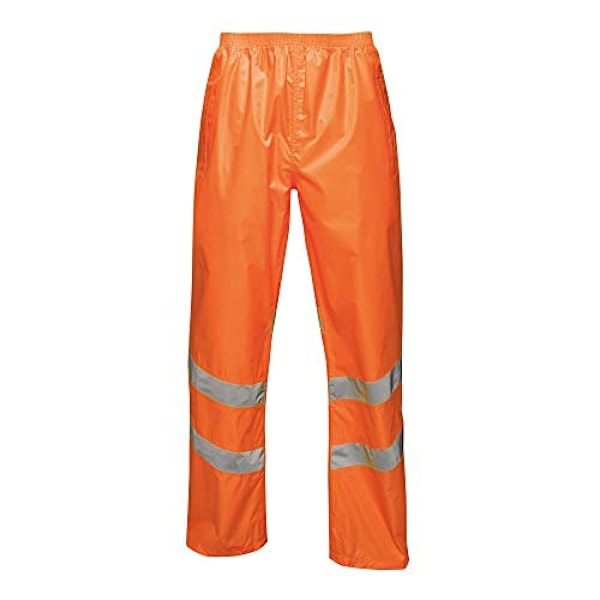 Regatta Unisex Hi Vis Pro Reflekterande Packaway Arbetsbyxor Orange XXL