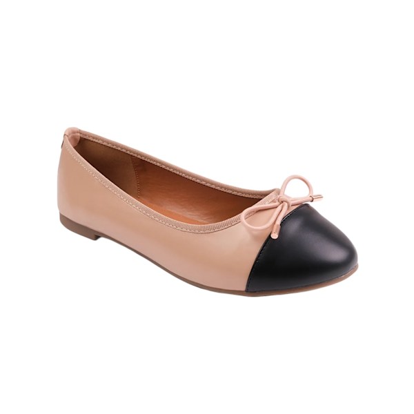 Where's That From Janice Ballerina med Extra Bredd för Kvinnor Nude 4 UK Extra Wide