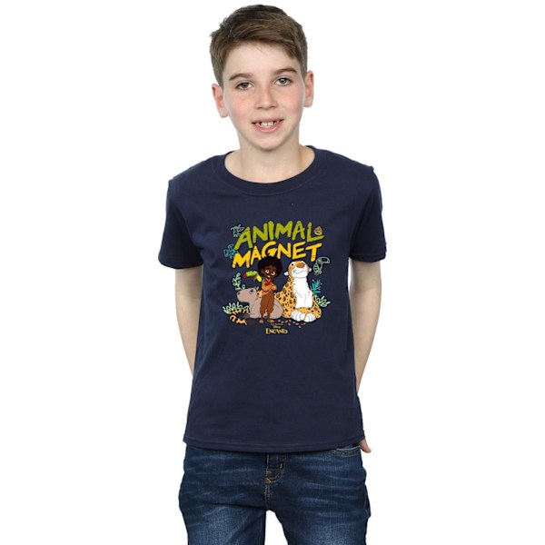 Disney Boys Encanto Animal Magnet T-Shirt 5-6 år Marinblå Navy Blue 5-6 Years