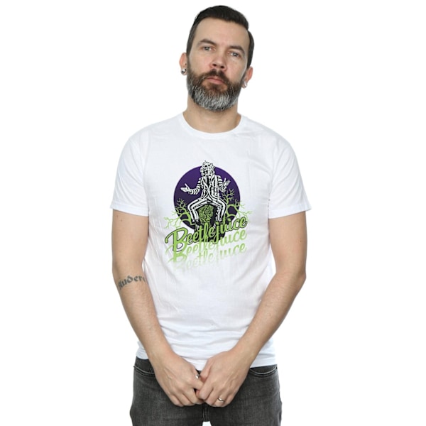 Beetlejuice Herr Faded Pose T-shirt M Vit White M