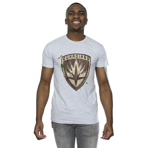 Marvel herr I Am Groot Guardian Emblem T-shirt 3XL Sports Grey Sports Grey 3XL