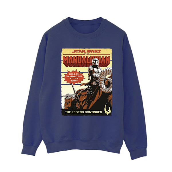 Star Wars The Mandalorian Dam/Damer Bumpy Ride Sweatshirt L Navy Blue L