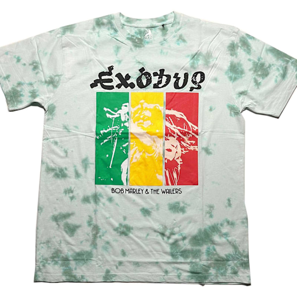 Bob Marley Unisex Vuxen Rasta Färger Tie Dye T-Shirt XL Grön Green XL