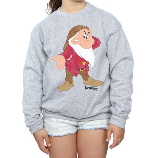 Disney Flickor Snövit Och De Sju Dvärgarna Klassisk Grumpy Sweatshirt Sports Grey 5-6 Years