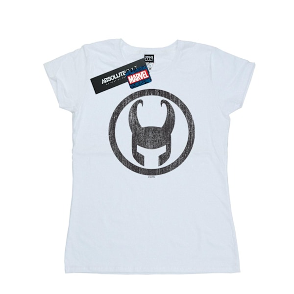 Marvel Dam/Kvinnor Loki Icon Bomull T-shirt S Vit White S