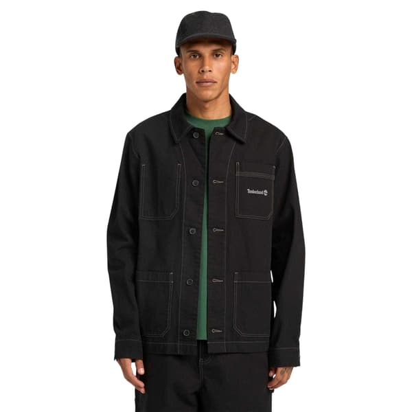 Timberland Herr Canvas Overshirt M Svart Black M