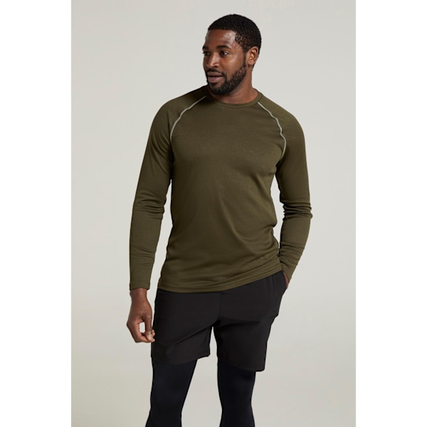 Mountain Warehouse Endurance Långärmad T-shirt Herr 4XL Mörk Dark Khaki 4XL