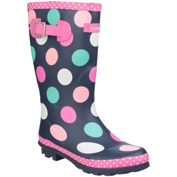 Cotswold Childrens Girls Dotty Spotted Wellington Boots 1 UK Mu Multicoloured 1 UK