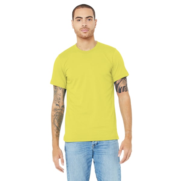 Canvas unisex jersey T-shirt med rund hals / kortärmad herr T-Sh Heather Yellow Gold 2XL