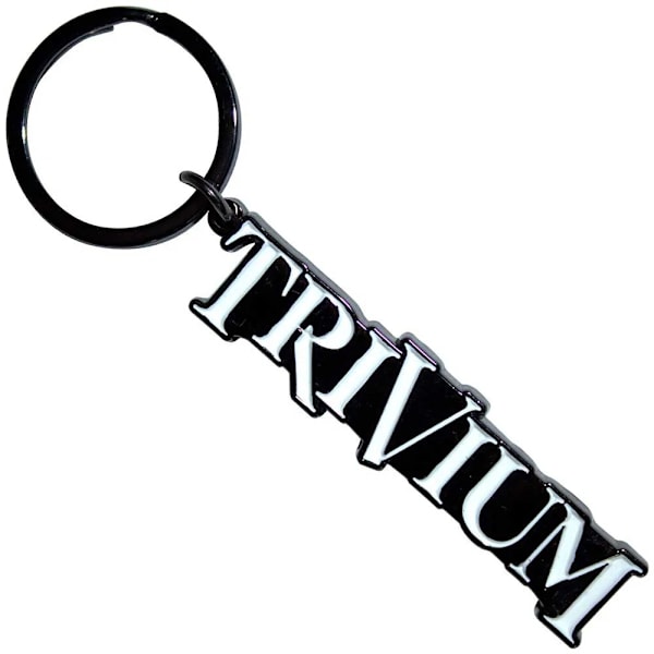 Trivium Logonyckelring One Size Svart/Vit Black/White One Size