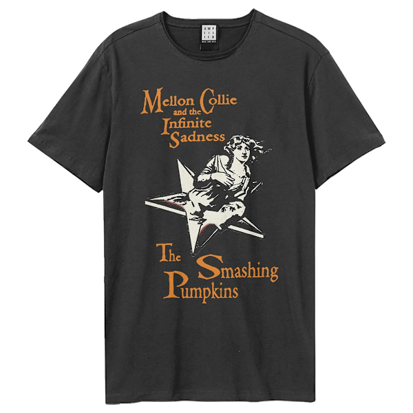 Amplified Unisex Vuxen Mellon Collie And The Infinite Sadness T-shirt Charcoal M