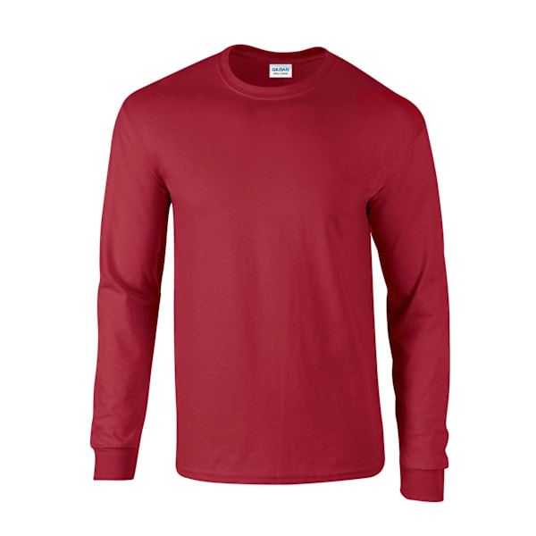 Gildan Unisex Vuxen Ultra Plain Bomull Långärmad T-shirt M C Cardinal Red M