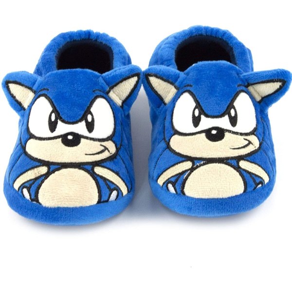 Sonic The Hedgehog Childrens/Kids 3D Slippers 2 UK Blue Blue 2 UK