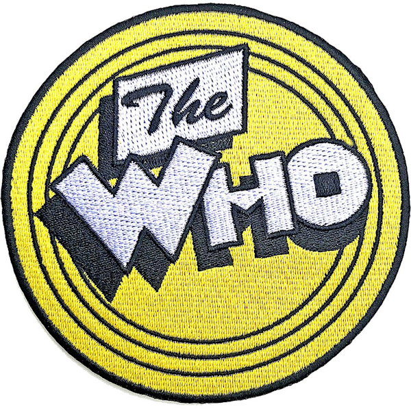 The Who Circle Strykjärnsmärke En Storlek Gul/Vit/Svart Yellow/White/Black One Size