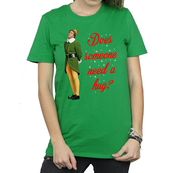 Elf Dam/Damer Krama Buddy Bomull Boyfriend T-Shirt XL Irländsk Grön Irish Green XL