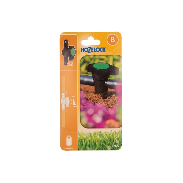 Hozelock Flödeskontrollventil 13mm, 2-pack Flerfärgad Multi Colour 13mm, Pack of 2