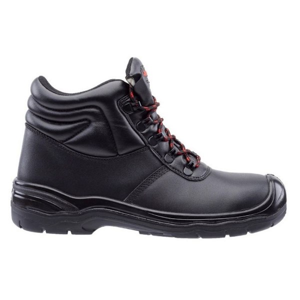 Centek Mens FS336 S3 Snörning Läder Säkerhetskänga 12 UK Svart Black 12 UK