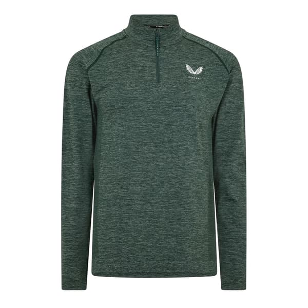 Castore Herr Body Mapped Quarter Zip Fleecetröja L Tall/Grå Pine/Grey L