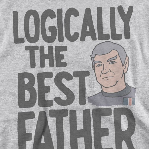 Star Trek Unisex Vuxen Logiskt Sett Bästa Pappa Sweatshirt XL Sport Heather XL