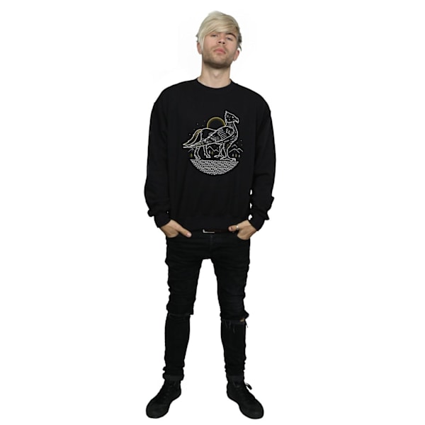 Harry Potter Herr Buckbeak Linjeteckning Sweatshirt M Svart Black M