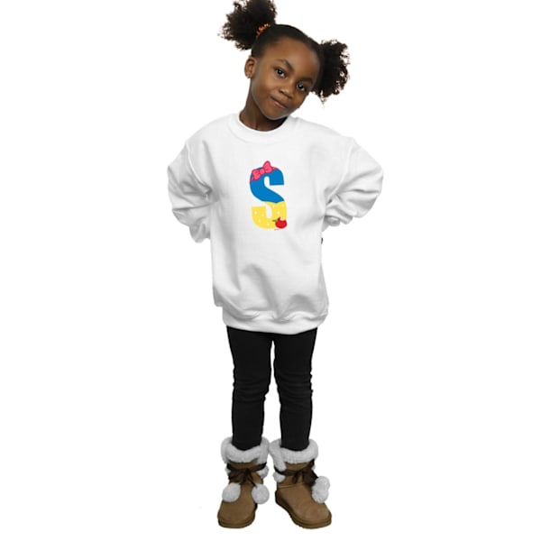 Disney Girls Alphabet S Is For Snow White Sweatshirt 5-6 År White 5-6 Years