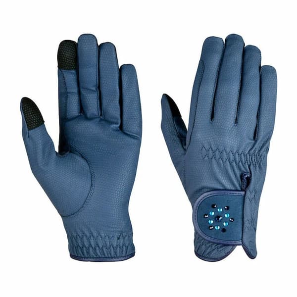 Dublin Unisex Vuxen Bling Vardags Ridhandskar 7 Marinblå Navy 7