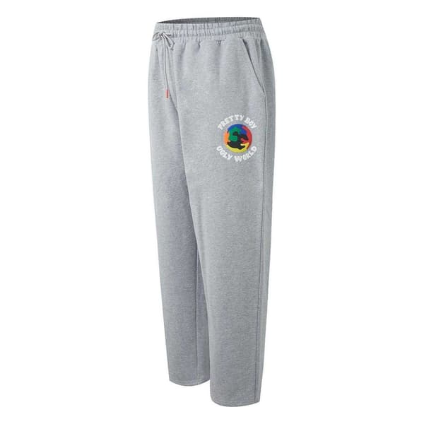Pretty Boy Ugly World Herr Joggers S Grå Grey S