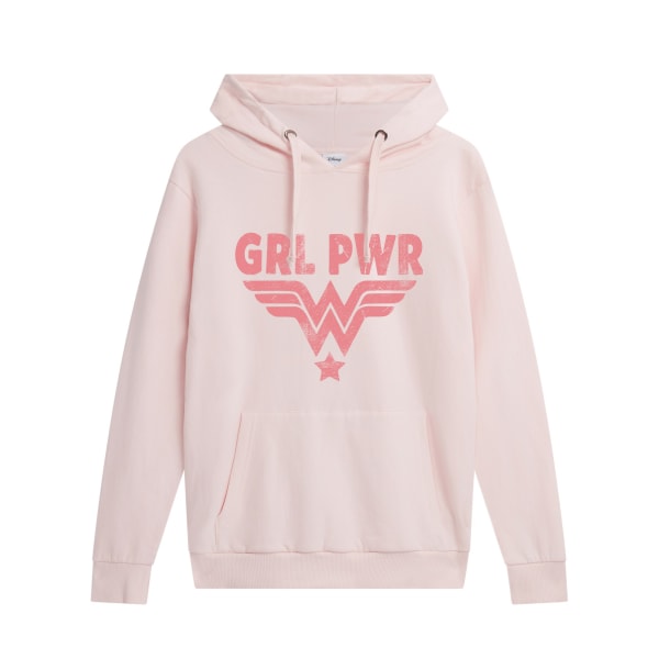 Wonder Woman Dam/Ladies Girl Power Hoodie XL ljusrosa Pale Pink XL