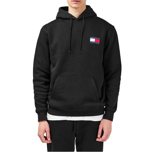 Tommy Jeans Herr Essential Bomullshuvtröja M Svart Black M