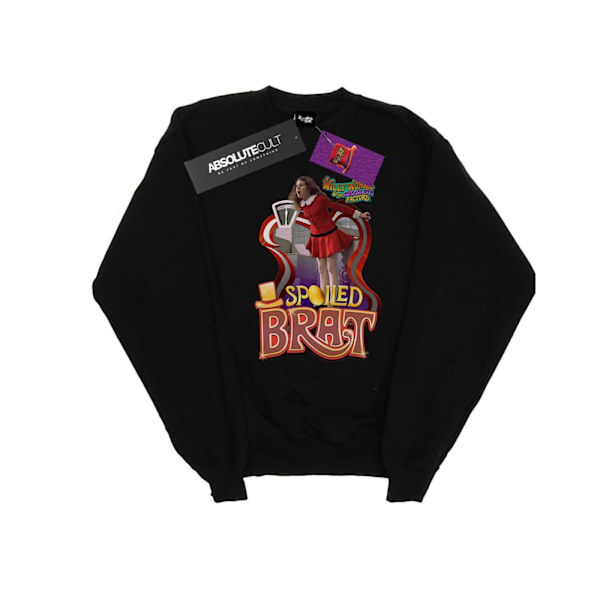 Willy Wonka Och Chokladfabriken Pojkar Bortskämd Brat Sweatshirt Black 7-8 Years