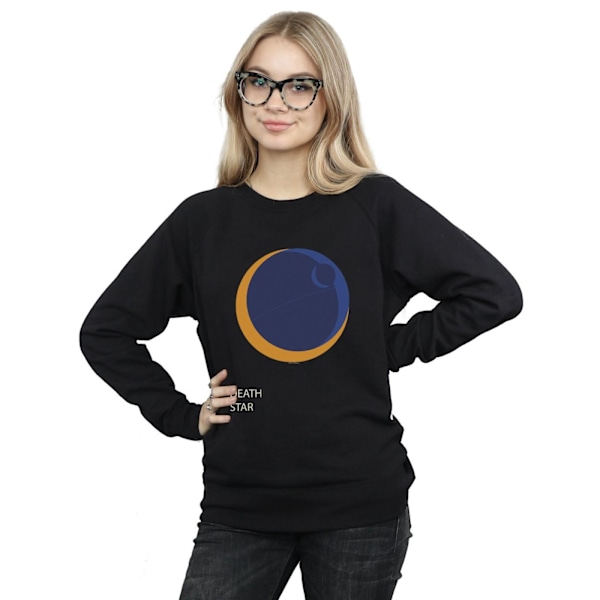 Star Wars Dam/Damer tröja Death Star XL Svart Black XL