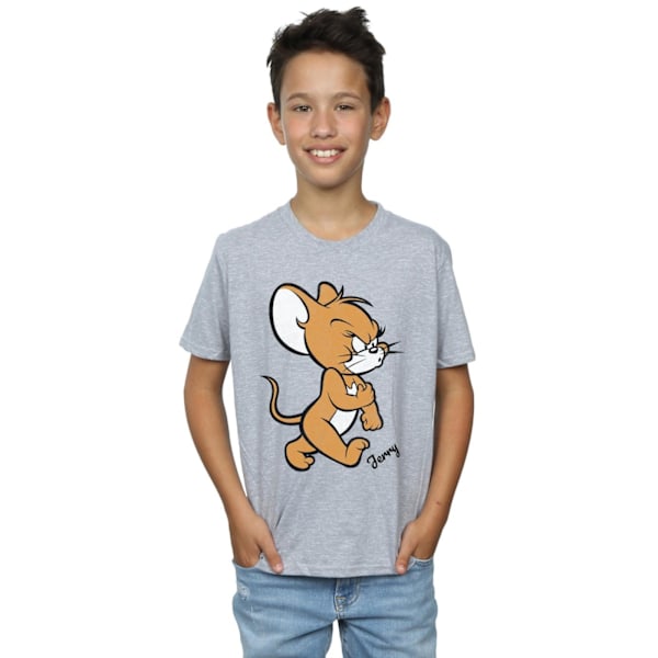 Tom och Jerry Pojkar Arg Mus T-shirt 7-8 År Sports Grey Sports Grey 7-8 Years