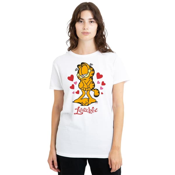 Garfield Dam/Dam Lovable T-shirt M Vit White M