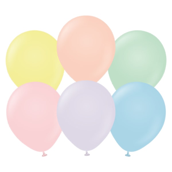 Kalisan Macaron Latex Ballonger (Förpackning om 100) En Storlek Flerfärgad Multicoloured One Size