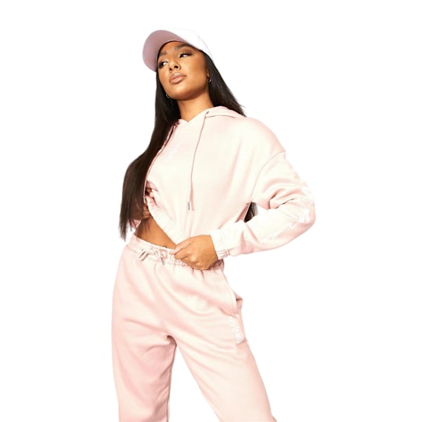 NVME Dam/Damer Crew Neck Crop Hoodie S Dusty Pink Dusty Pink S